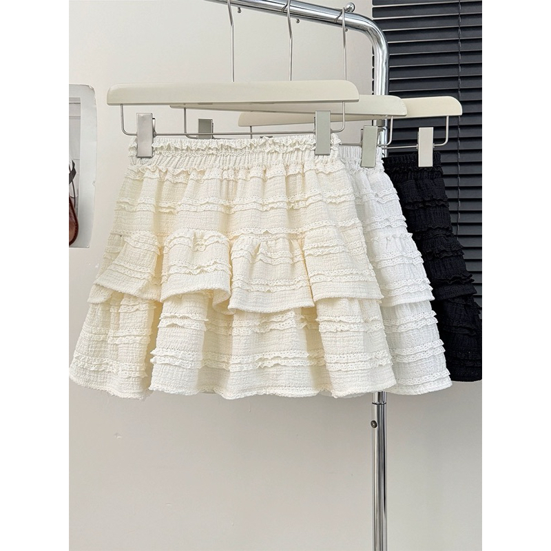 Chân váy ren thun tầng(3 màu)