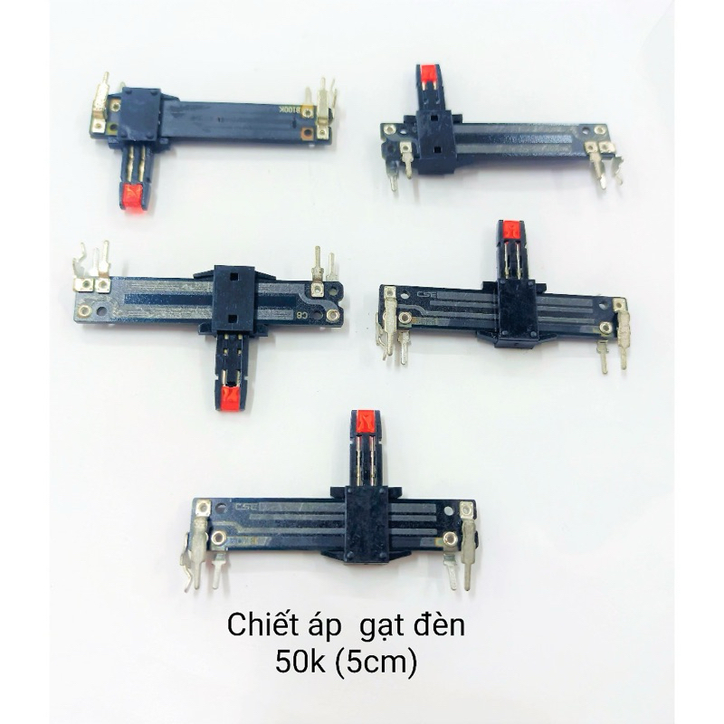 Combo 5 Chiết Áp Gạt Đèn 50K ( 5cm )