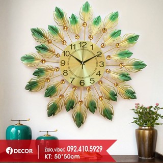 Đồng Hồ Treo Tường Trang Trí kim trôi decor phòng khách đẹp độc đáo DH06