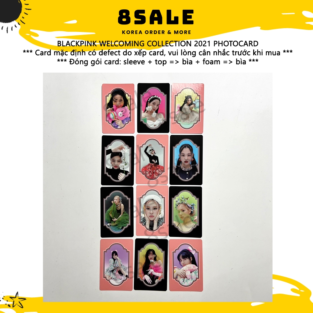 BLACKPINK | Welcoming collection / season greeting photocard (ảnh bo góc thần tượng) - Hàng chính hã