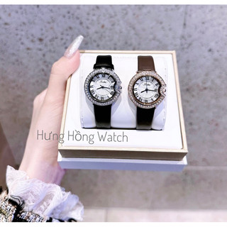 Đồng Hồ Nữ Chinh Hang Dây Da Viền Thép k gỉ_Hongtaywatch