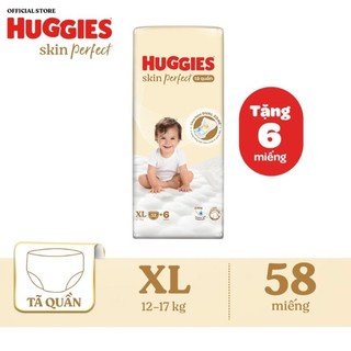 BỈM - TÃ QUẦN HUGGIES SKIN PERFECT SIZE XL52 - 52 MIẾNG (CHO TRẺ 12 - 17KG)