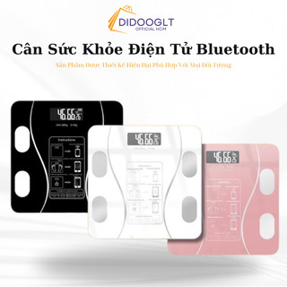 Cân Điện Tử Có Kết Nối Bluetooth Phân Tích Chỉ Số Cơ Thể Hiển Thị Nhiệt Độ, Tiện Lợi Cho Gia Đình ( didooglt )
