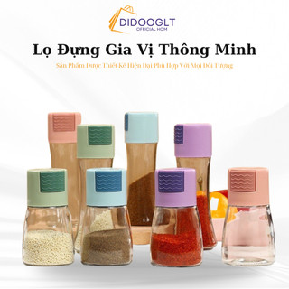 Lọ đựng gia vị thông minh, lọ rắc gia vị thủy tinh tiện dụng cho nhà bếp tiện lợi, an toàn cho sức khỏe ( didooglt )