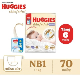 Miếng lót sơ sinh huggies skin perfect NB1 64+6