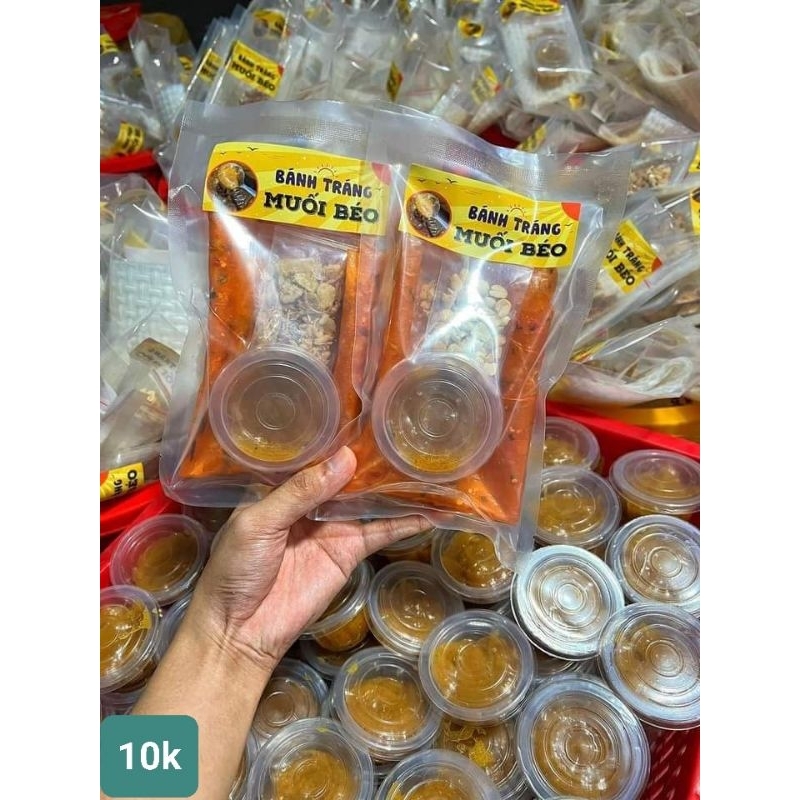Bánh tráng dẻo tôm muối béo