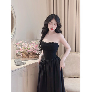 Váy maxi cúp ren phối dài xinh quá ạ
