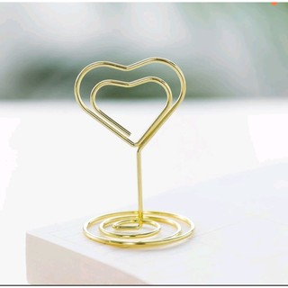 Kẹp giấy Thẻ Cảm Ơn - Thẻ Để Bàn mini hình trái tim trang trí Cưới Hỏi