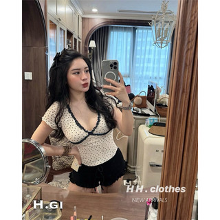 Áo thun hoa body viền ren siêu xinh