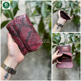 VÍ 3 GẤP MINI DA TRĂN SIZE S149 - CÁ SẤU GÒ VẤP