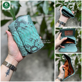 VÍ 3 GẤP MINI DA TRĂN SIZE S149 - CÁ SẤU GÒ VẤP