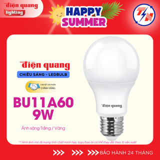 Đèn LED Bulb Điện Quang ĐQ LEDBU11A60 09W (chụp cầu mờ)