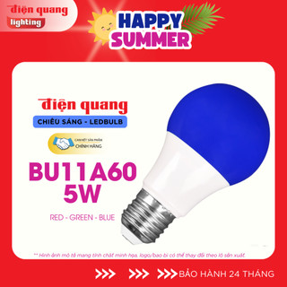 Đèn LED BULB BU11 Điện Quang ĐQ LEDBU11A60 05B ( 5W, Xanh dương ) - Hàng chính hãng bảo hành 24 tháng