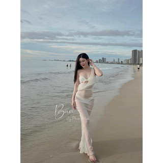 Set bikini đi biển 3 món chảnh lắm ạ