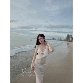 Set bikini đi biển 3 món chảnh lắm ạ
