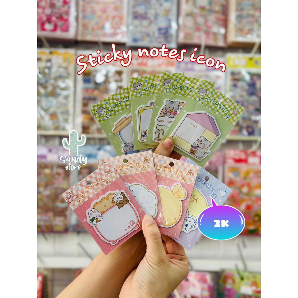 [Quà tặng mới] Set 10 Sticky note các mẫu cute