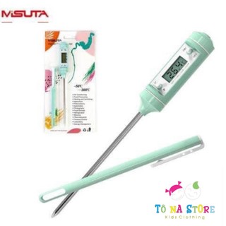 K198 - Nhiệt kế đo sữa Misuta, Nhiệt kế điện tử đo nước pha sữa cho bé Misuta đo nhiệt độ nước sữa và thức ăn