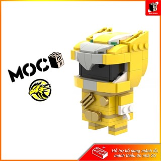Đồ chơi lắp ráp Brick Headz Moc Ranger Gao Vang MH03 | Hỗ trợ chi tiết thiếu bởi Moc Homes