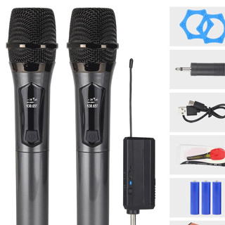 Bộ Micro không dây karaoke chuyên nghiệp. Gồm 1  thu và 2 mic cầm tay. Dùng Pin Sạc.. Bảo hành 12 Tháng (1 đổi 1)