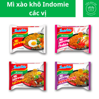 1 Gói Mì Xào Khô Indomie Goreng vị đặc biệt/ vị sườn/ vị cay nồng/ vị bò cay
