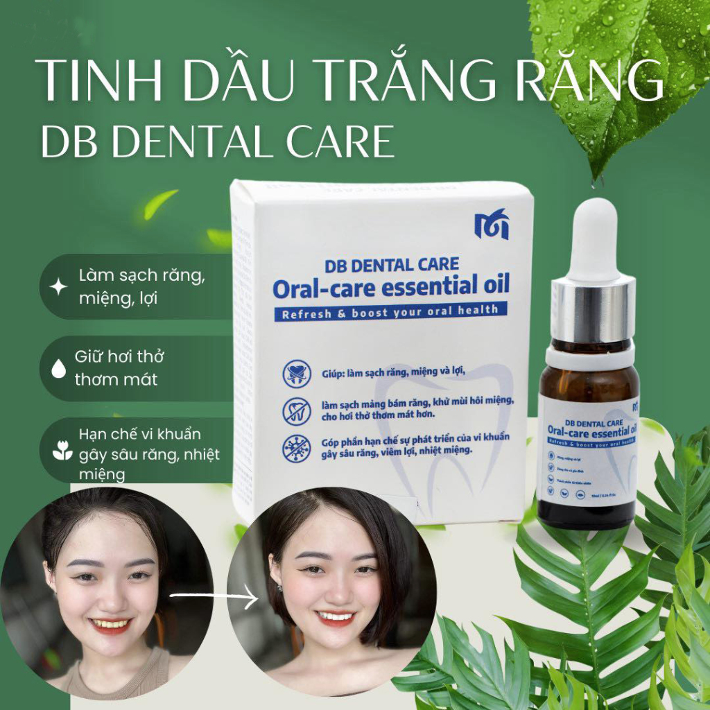 Tinh dầu răng miệng DB Dental Care, vệ sinh răng miệng cho hơi thở thơm mát 10ml