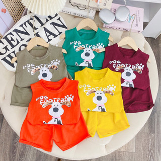 Bộ Quần áo trẻ ba lỗ Sành điệu cho bé Size 8_18 kg