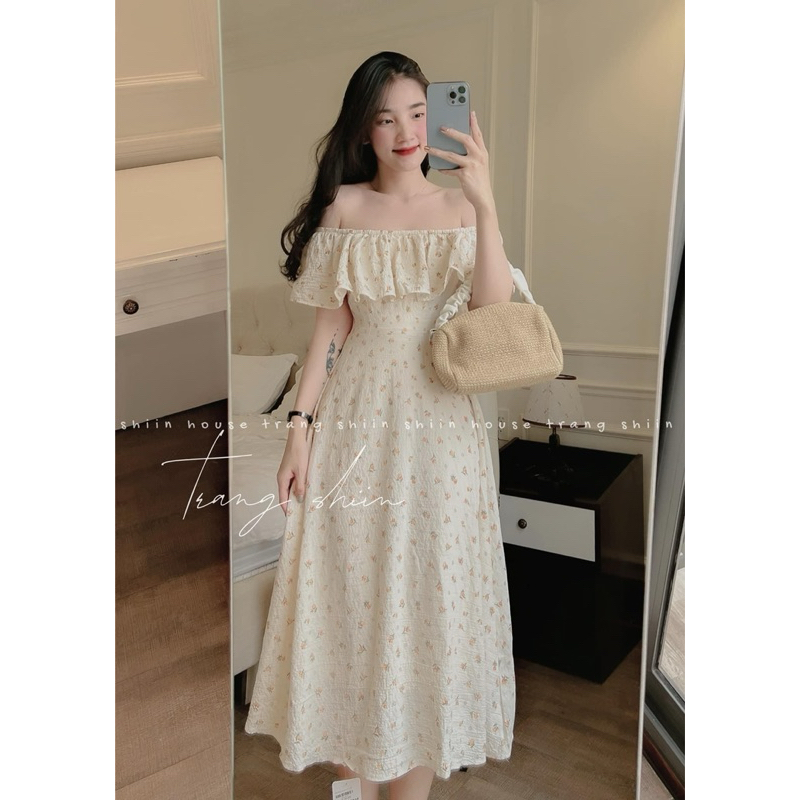ĐẦM MAXI BÈO TRỄ VAI