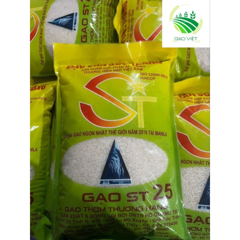 Gạo thơm ST25- đóng túi 5kg- Cơm thơm, dẻo ngon. Ship nhanh | BigBuy360 - bigbuy360.vn