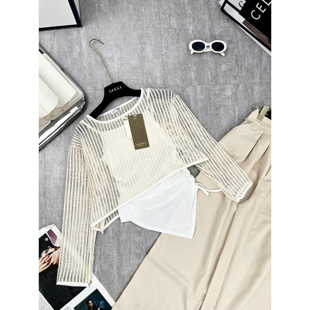 Set Đồ Nữ - Áo 2 Dây Lệch Vai Mix Với Quần Ống Rộng Phong Cách Nhẹ Nhàng Nữ Tính | BigBuy360 - bigbuy360.vn