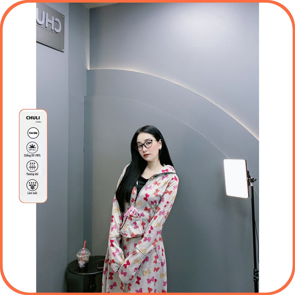 Áo chống nắng nữ toàn thân vải Umi che kín chân thoáng mát mẫu mới 2025 - Chuli - Mỹ nhi - Áo chống nắng chuli | BigBuy360 - bigbuy360.vn