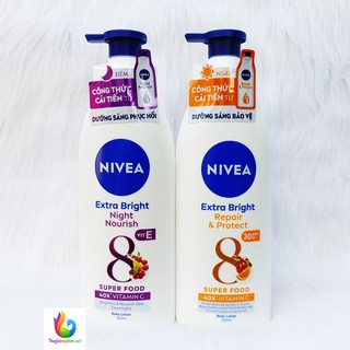 Combo Kem Dưỡng Săn Da Phục Hồi Chống Nắng Ngày Và Đêm Nivea 350ml