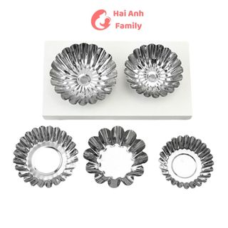 Khuôn bánh Tart trứng lượn sóng cao cấp nhiều hình