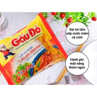 Mì Gấu Đỏ tôm và  gà  63g
