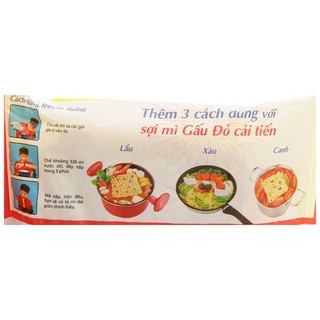 Mì Gấu Đỏ tôm và  gà  63g