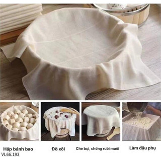 Combo 5 miếng vải lọc, hấp thực phẩm size 60*60cm, chất liệu an toàn thực phẩm