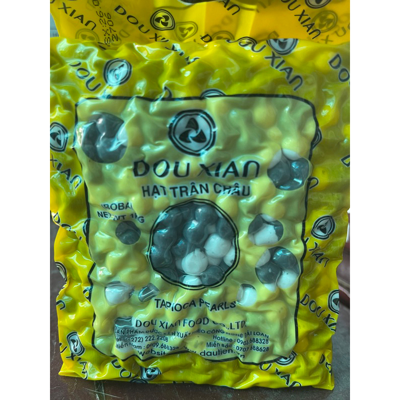 Trân châu đen trắng (Gấu Trúc) 1kg hsd 12/01/2025