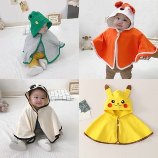 Áo choàng chống nắng, gió hình thú cho bé trai bé gái từ 4 -16kg