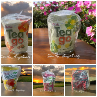 Thùng Nước Oishi Vị tăng lực dâu, vị Táo, vị Nho, Vị Đào, vị Chanh. Thùng 50 gói nhỏ