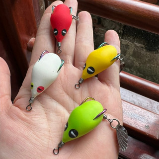  Mồi Câu Lure Nhái Hơi Body Mềm Indo F1 Lưỡi Titan Câu Cá Siêu Nhạy 7gr Nổi và 9gr Lửng MG-10 
