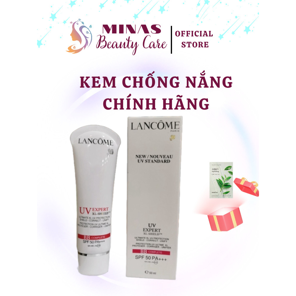 Kem Nền Chống Nắng Lancome UV EXPERT BB COMPLETE SPF50 PA+++ - POG Giữ ẩm, làm mềm, mịn da 50ml