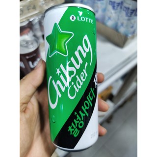 Nước giải khát có ga chilsung cider zero không calo - 칠성 사이다
