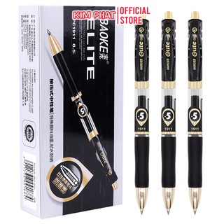 Bút bi nước gel bấm baoke pc1911 - ngòi 0.5mm - ruột thay thế ps2600