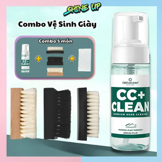 Bộ Chai Xịt Tạo Bọt Vệ Sinh Giày Sneaker Nam Nữ, Chai Vệ Sinh Giày Cấp Tốc Kèm Bàn Chải Và Khăn Lau Shineup
