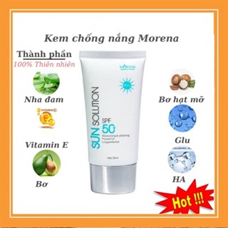 Kem chống nắng Morena Huyền Phi chính hãng - chống nắng siêu đỉnh, nâng tông 24h, không bết rít