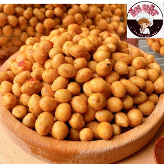 500g lạc rang tỏi ớt, đậu phộng rang tỏi ớt thơm ngon đậm vị, đồ ăn vặt