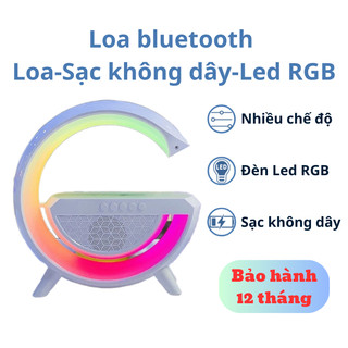 Loa Bluetooth Chữ G Led RGB. Loa bluetooth mini sạc nhanh không dây. Loa nghe nhạc nhiều chức năng.