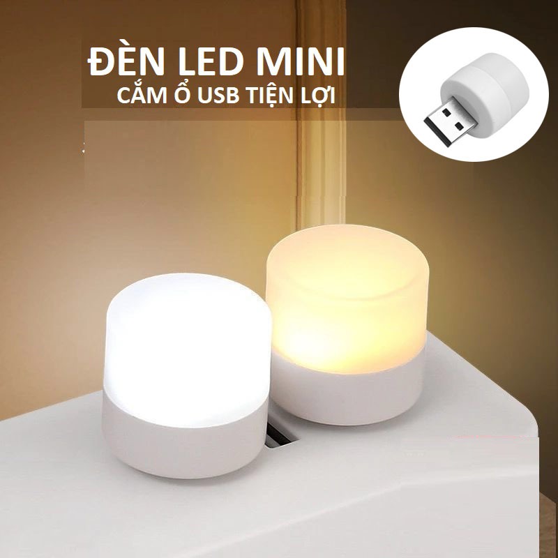 Đèn LED Đọc Sách Mini Bảo Vệ Mắt Sạc Cổng USB Gắn Máy Tính/Laptop