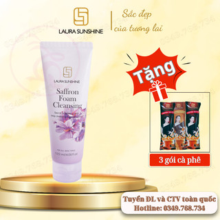 Sữa rửa mặt nhụy hoa nghệ tây Nhật Kim Anh - Laura Sunshine Saffron Foam Cleansing