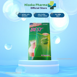 Viên Uống Giảm Cân Đẹp Da Collagen Best Slim USA 40 Viên Nhập Khẩu Mỹ - Mẫu mới