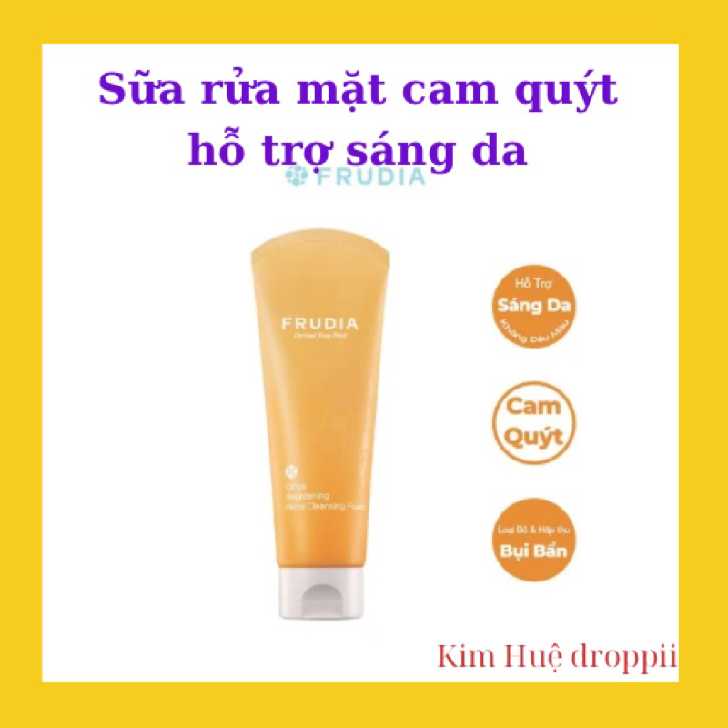 Sữa rửa mặt cam quýt tạo bọt sạch sâu, hỗ trợ sáng da 145ml